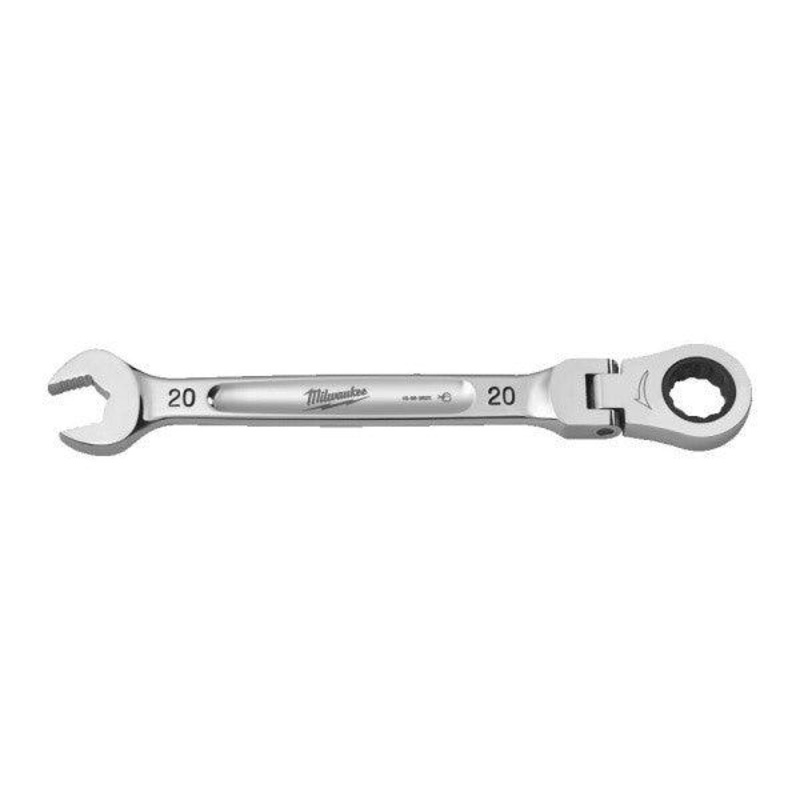 Milwaukee 20mm MAX BITE Flexible Head Ratcheting Combination Spanner