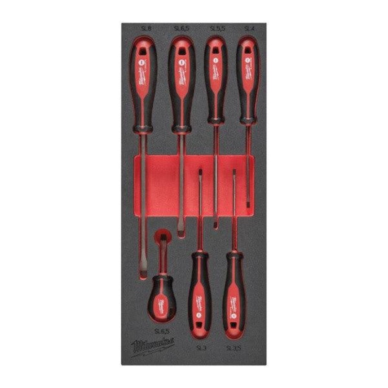 Milwaukee 7-Piece Tri-Lobe Screwdriver Set with Magnetic Tips & Wrench-Ready Shanks