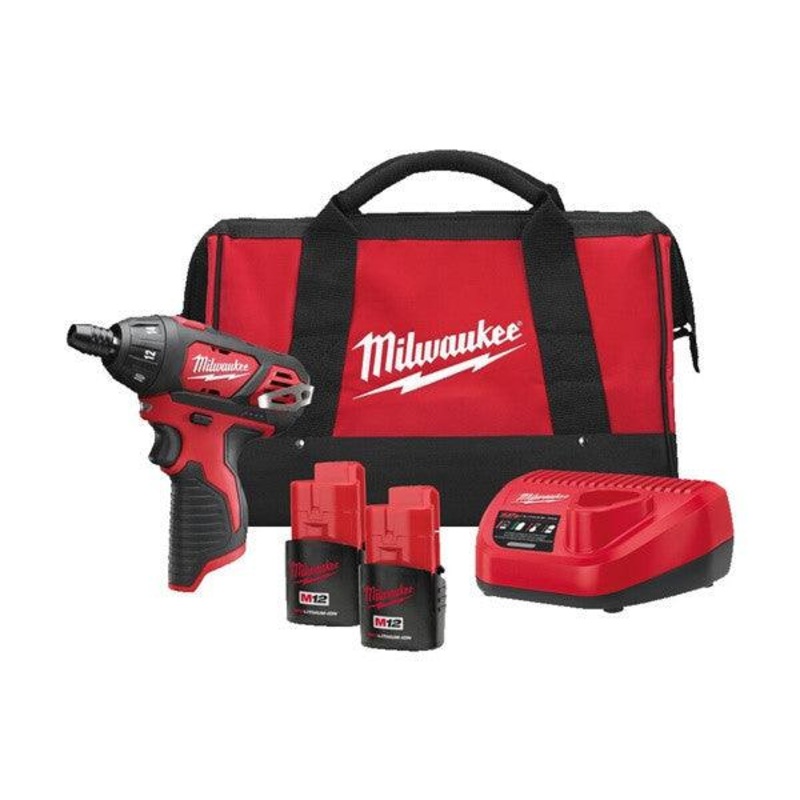 Milwaukee M12 Sub Compact Bit Driver (20Nm) with Battery & Charger