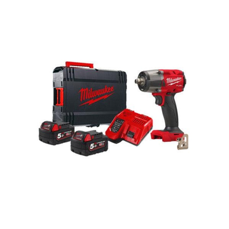 Milwaukee M18 FUEL 1/2" Mid-Torque Impact Wrench with Friction Ring, Battery & Charger