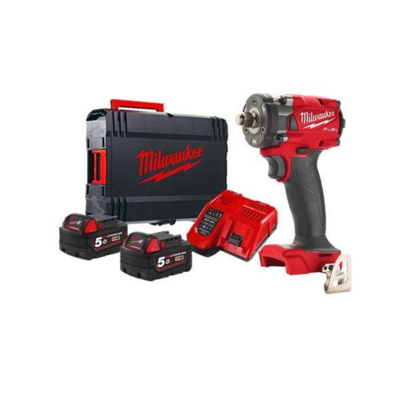 Milwaukee M18 FUEL 3/8" Compact Impact Wrench with Battery & Charger