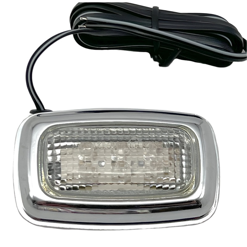 Rectangular LED Side Repeaters With Chrome Surround 66mm