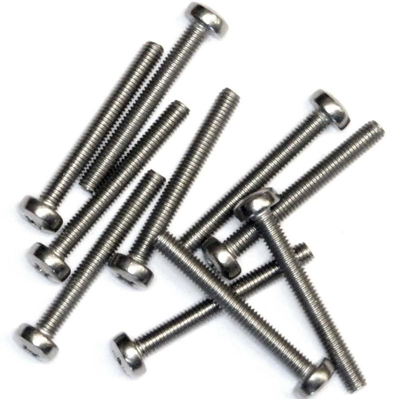 Stainless Pan Head Pozi Screws Pack Of 10 M3 25 mm
