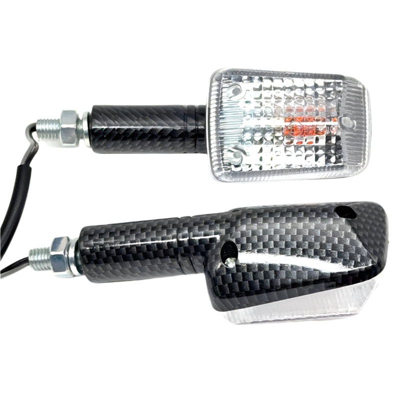 Stalk Carbon Indicator With Clear Lens 100mm Pair