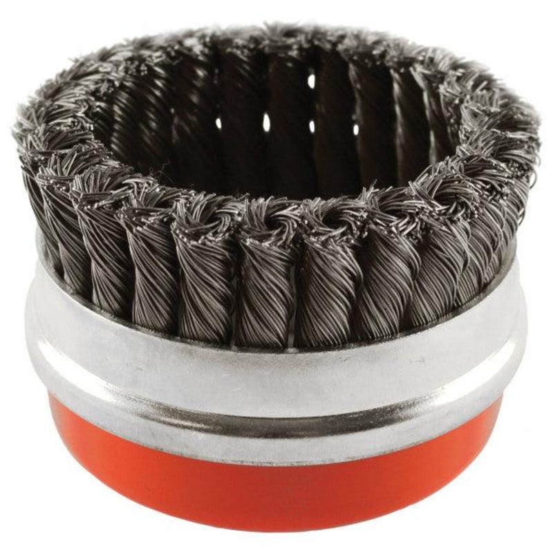 Twist Knot Cup Brush - Removes Slag, Rust & Paint, M10 and M14, 70mm and 95mm M10 70mm