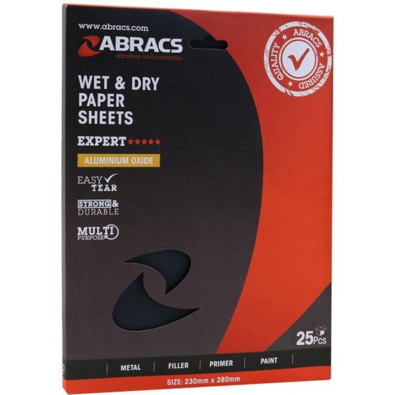 Wet & Dry Abrasive Paper Sheets 230x280mm - Various Grit Options P1200