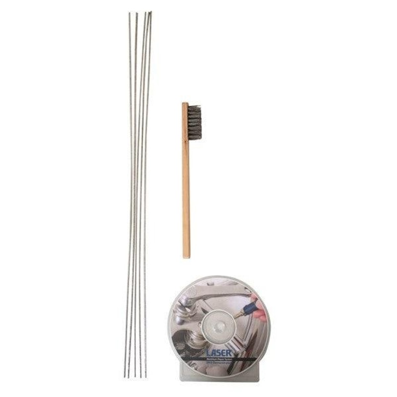 Aluminium Repair System with Brazing Rods & Tinning Brush - No Flux Needed