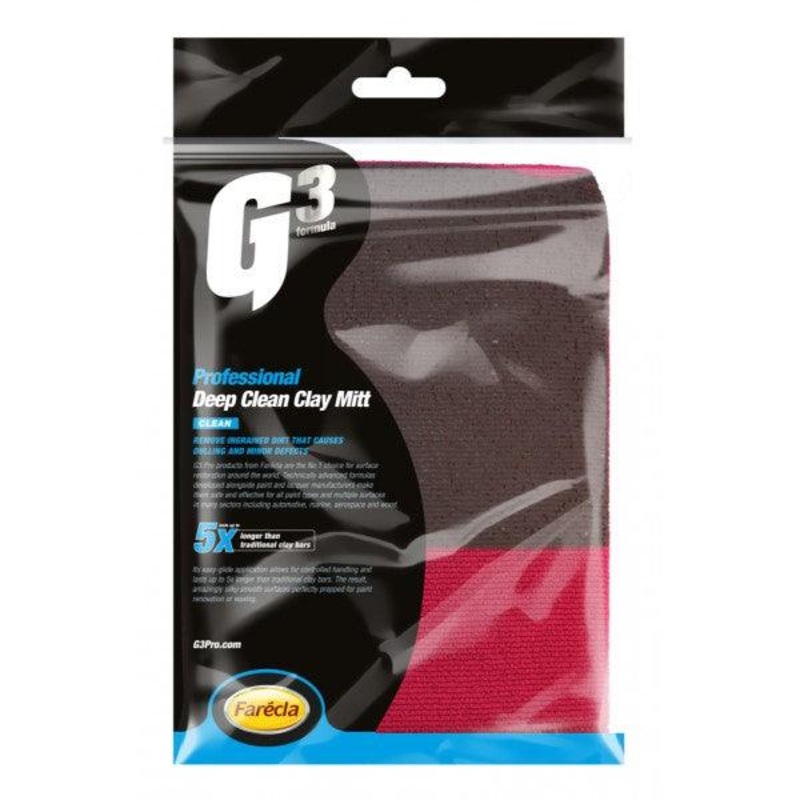 Farecla G3 Pro Deep Clean Clay Mitt - Reusable & Removes Contaminants