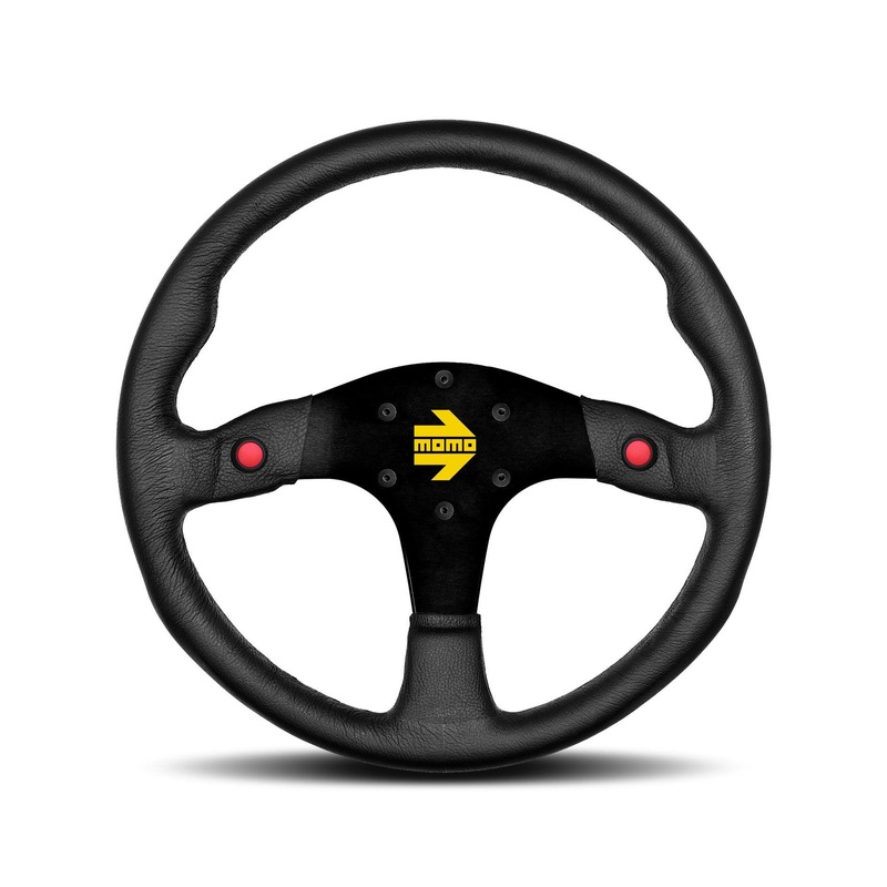 MOMO MOD.80 350mm Leather Racing Steering Wheel