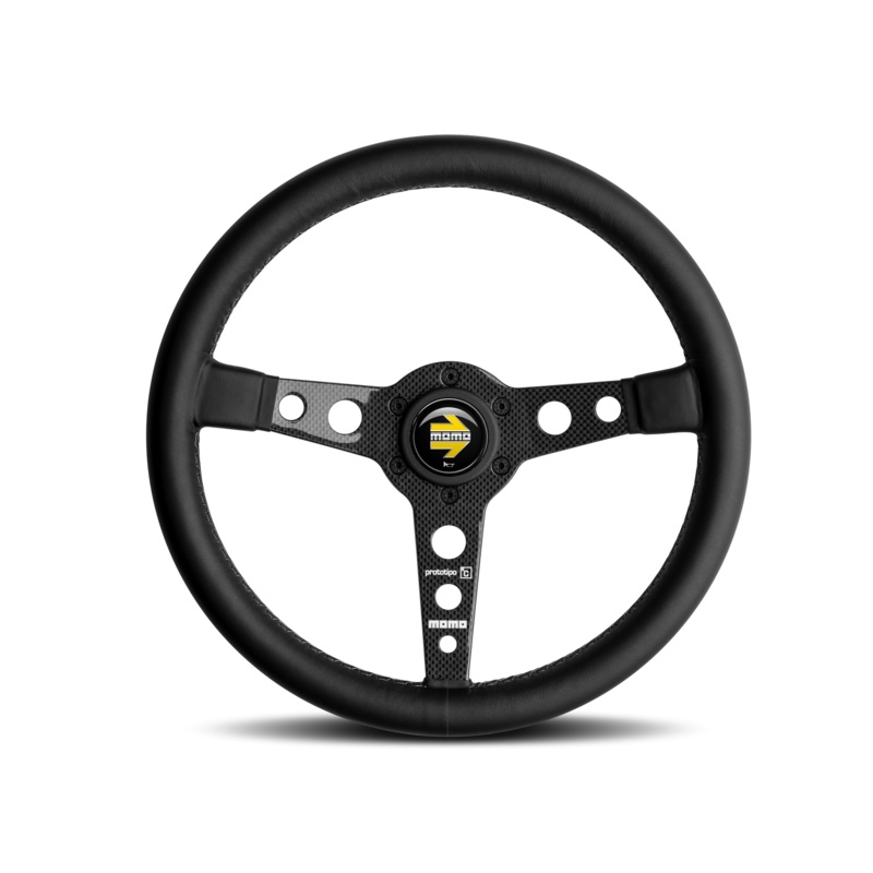 MOMO Prototipo Carbon 6C 350mm Leather Steering Wheel