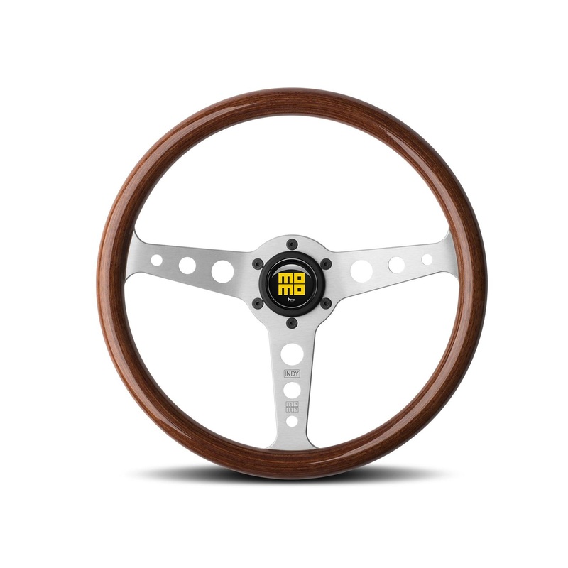 MOMO Indy Heritage Wooden Steering Wheel - 350mm