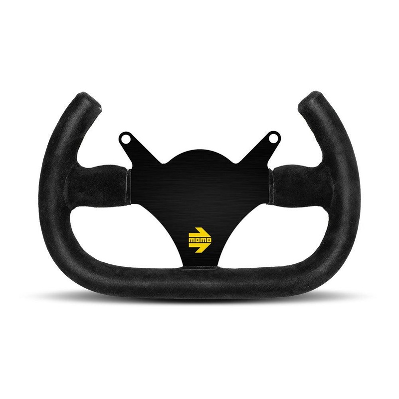 MOMO MOD.101 Racing Steering Wheel - Black Suede (290mm)