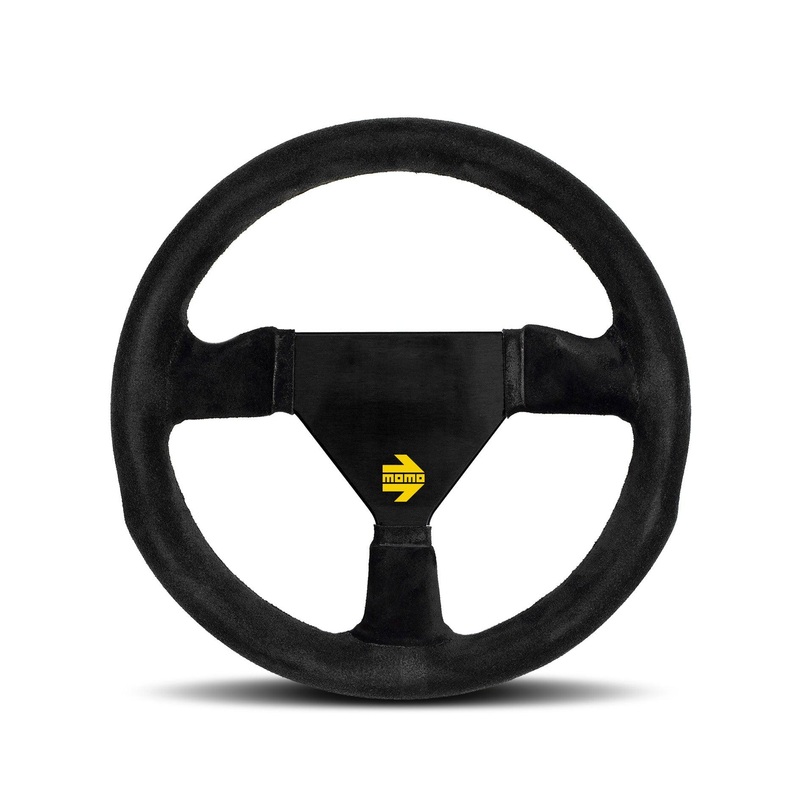 MOMO MOD.11 Racing Steering Wheel - Black Suede (260mm)