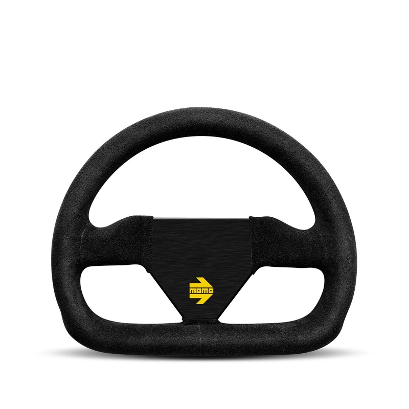 MOMO MOD.12 Racing Steering Wheel - 250mm, Black Suede