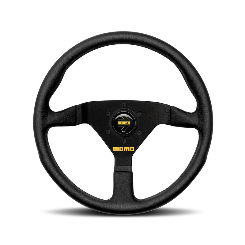 MOMO MOD.78 320mm Black Leather Racing Steering Wheel