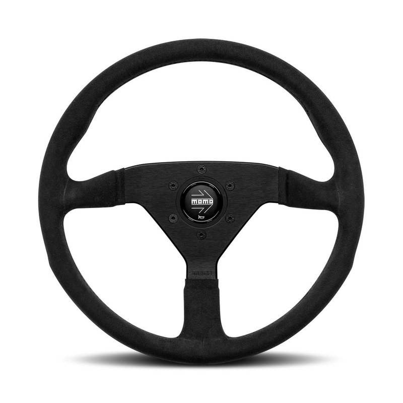MOMO Montecarlo 350mm Black Microfibre Steering Wheel