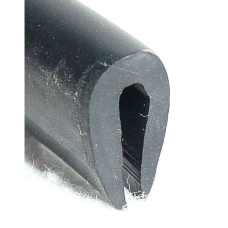 11.5 x 6mm Rubber U Channel For 3mm Panels Per Metre