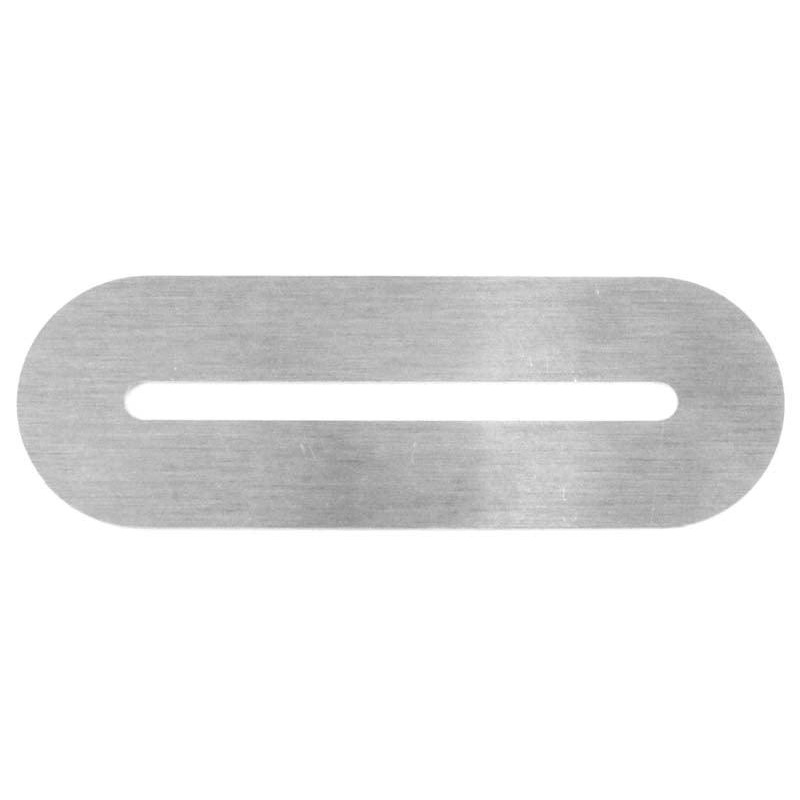 120mm x 40mm Oval Aluminium Escutcheon