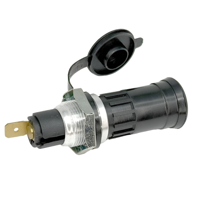 12V Din Plug And Socket Black