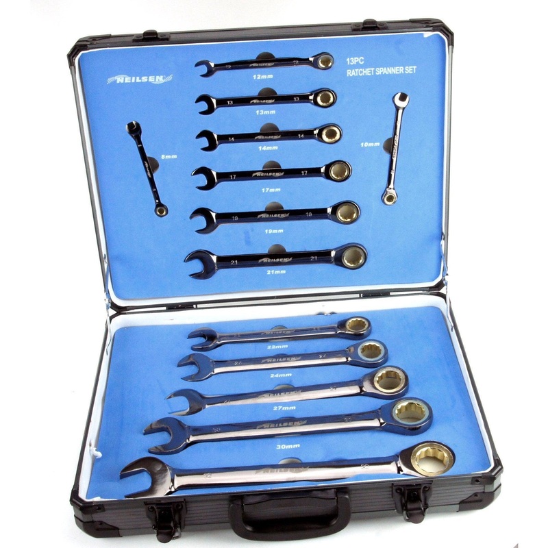 13 Piece Ratchet Spanner Set