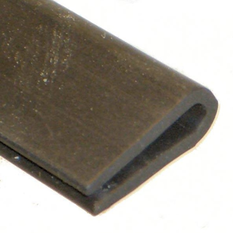 15 x 5.5mm Rubber U Channel For 1 To 2mm Panels Per Metre