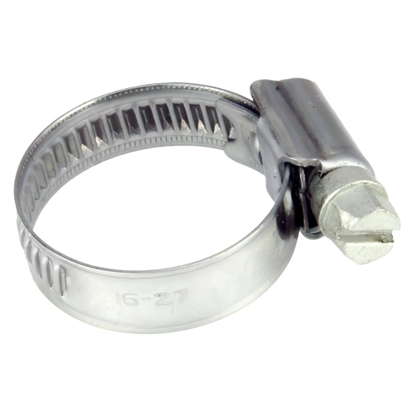 16mm - 27mm Narrow Band Stainless Steel Hose Clip