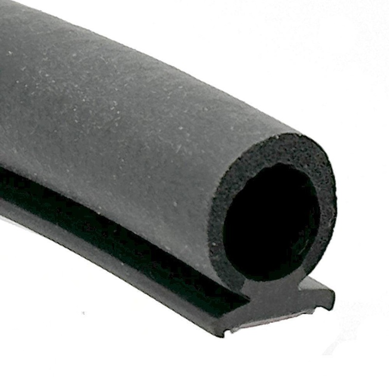 16mm x 18.5mm  Hollow Door Seal Self Adhesive