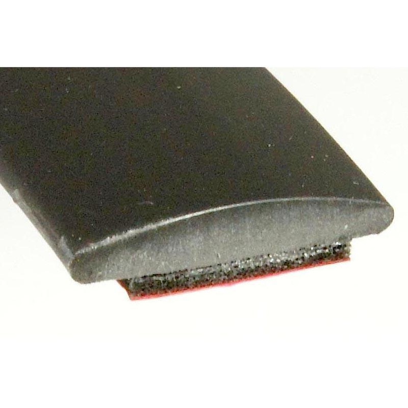 17.5 x 3.5mm SATIN Black Trim Flat Self Adhesive Trim Per Metre