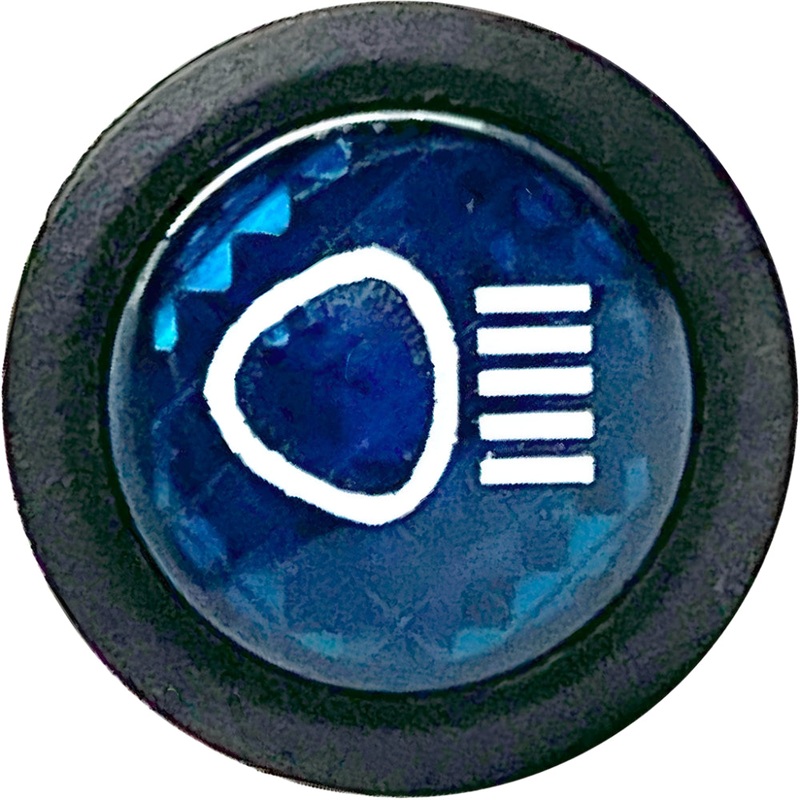 23mm Dia. MAIN BEAM BLUE LED Warning Light