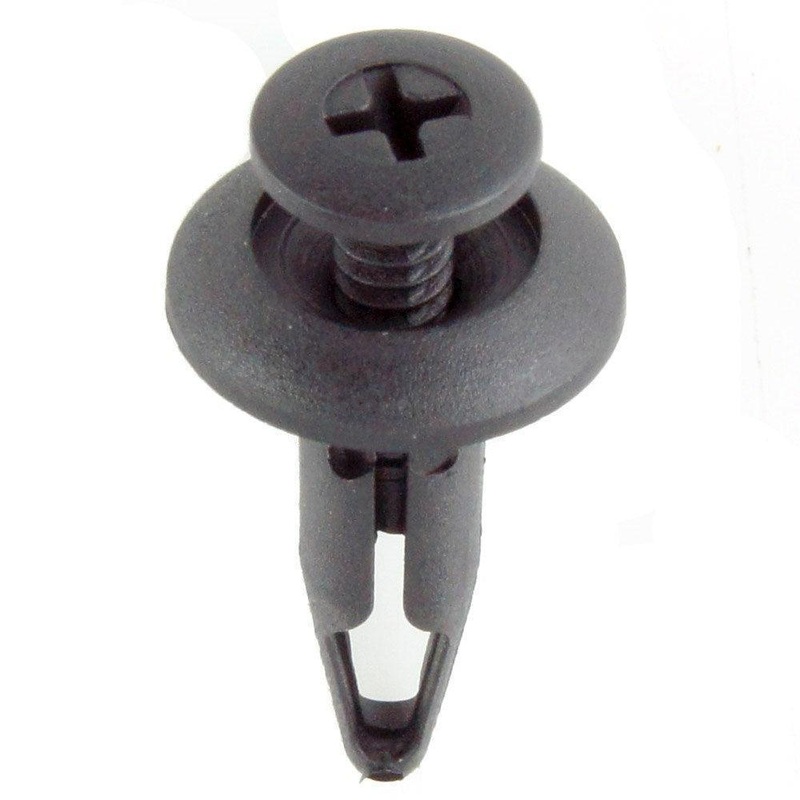 Black 6mm ABS Panel Fixings Pack Of 10