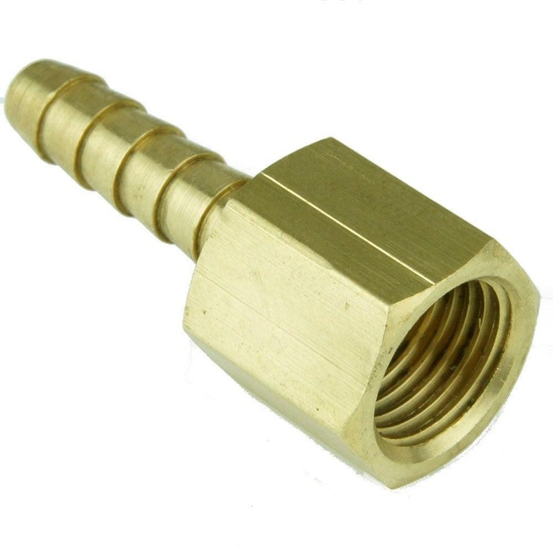 Brass 1/4" BSP Female Union To 6mm Hose Tail