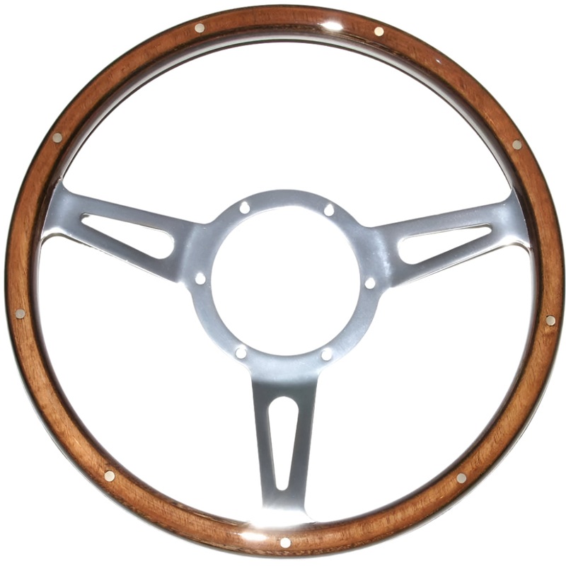 Wood Rim Steering Wheel. 101mm PCD  4 Diameters 13"