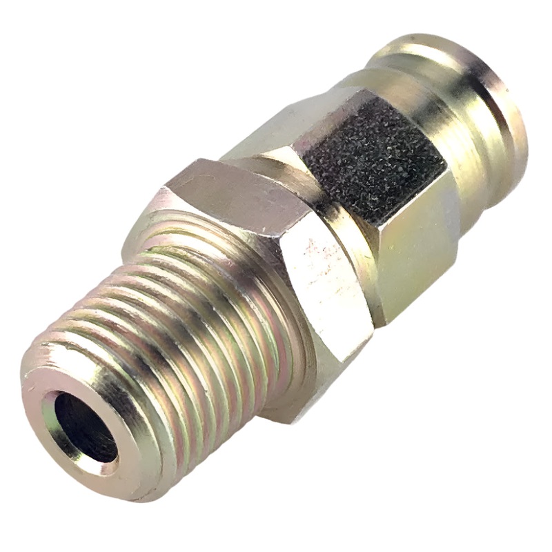 1/8" NPT Male to #3 PTFE Braided Brake Hose