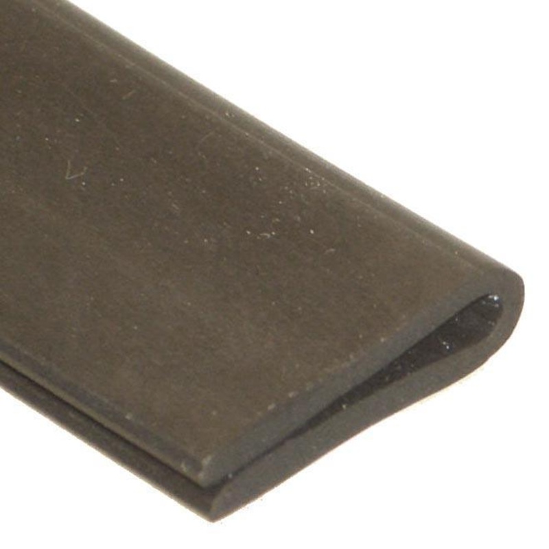 18 x 5.5mm Rubber U Channel For 1 To 2mm Panels Per Metre