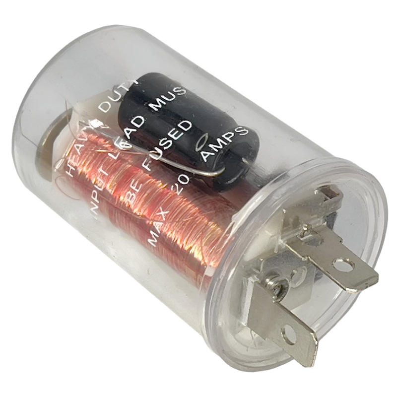 2 Pin Transparent Electronic Flasher Relay 224 Watt Max