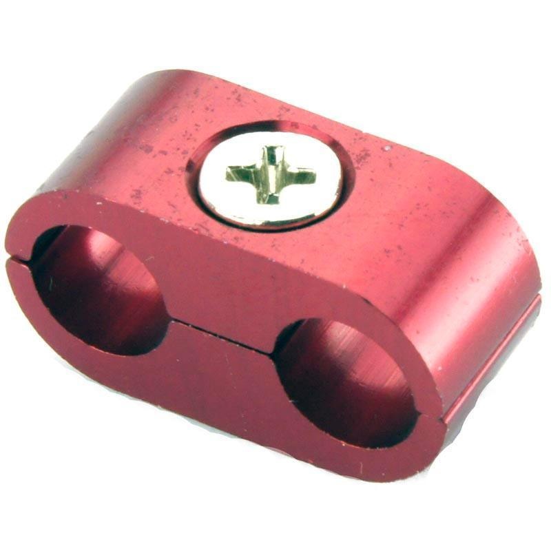 2 Way 8mm Cable or Hose Separator Red