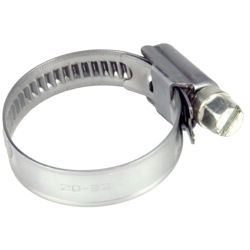 20mm - 32mm Narrow Band Stainless Steel Hose Clip