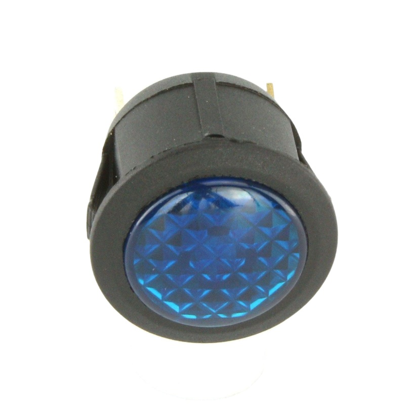 23mm Dia. BLUE LED Warning Light