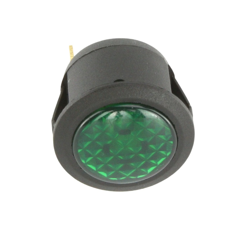 23mm Dia. GREEN LED Warning Light