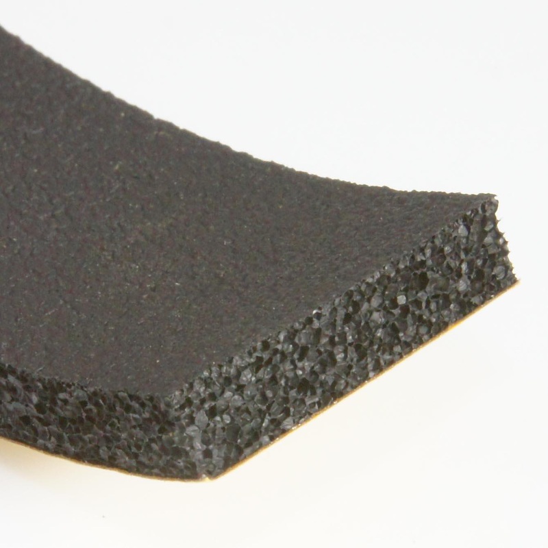 25 x 6mm Self Adhesive Foam Rubber Strip Per Metre