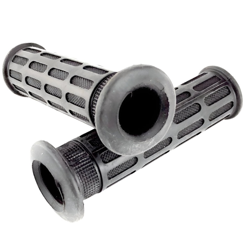 25mm and 25mm Rubber Handlebar Grips Pair