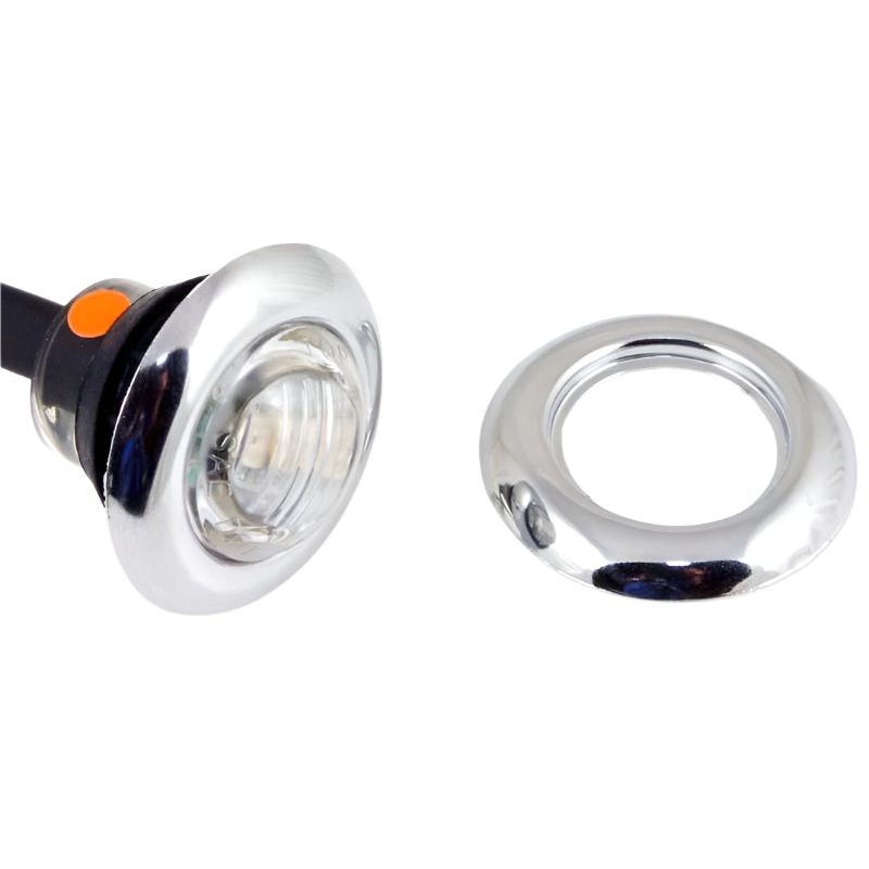 28mm LED Chrome Bezel