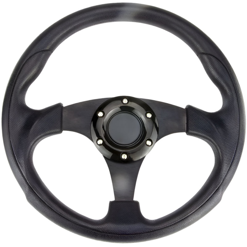 300mm Steering Wheel Black Spokes