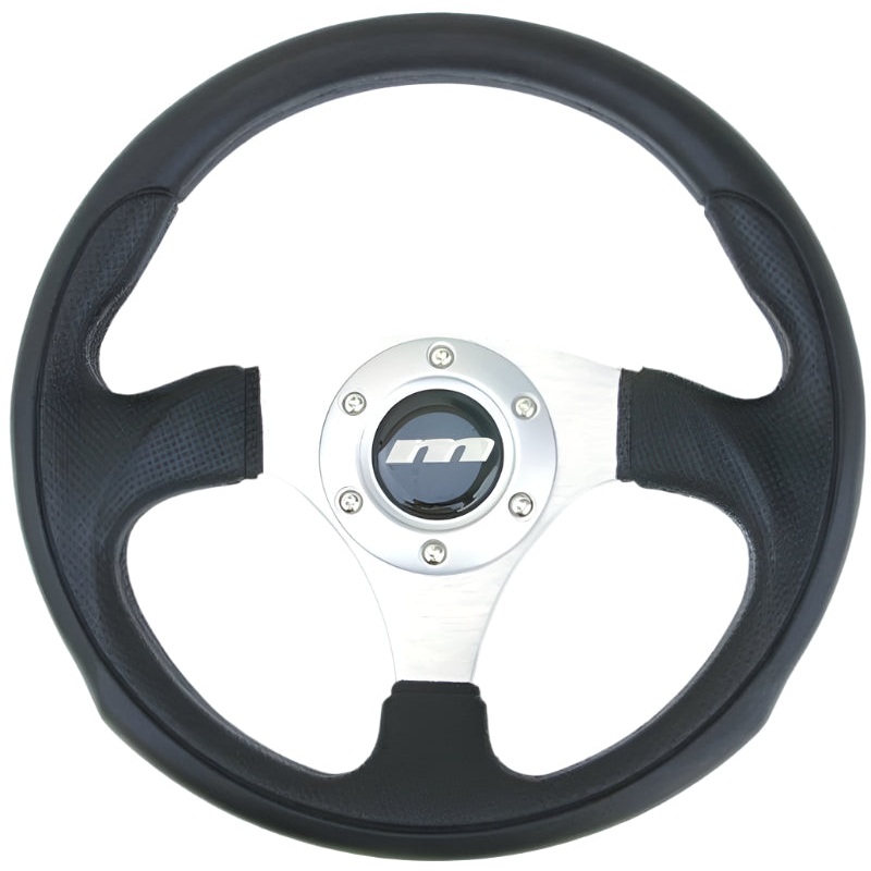 300mm Steering Wheel Brushed Aluminium