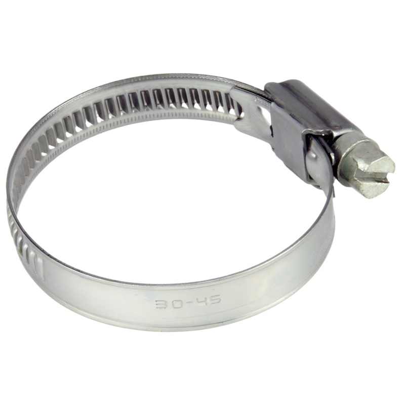 30mm - 45mm Narrow Band Stainless Steel Hose Clip