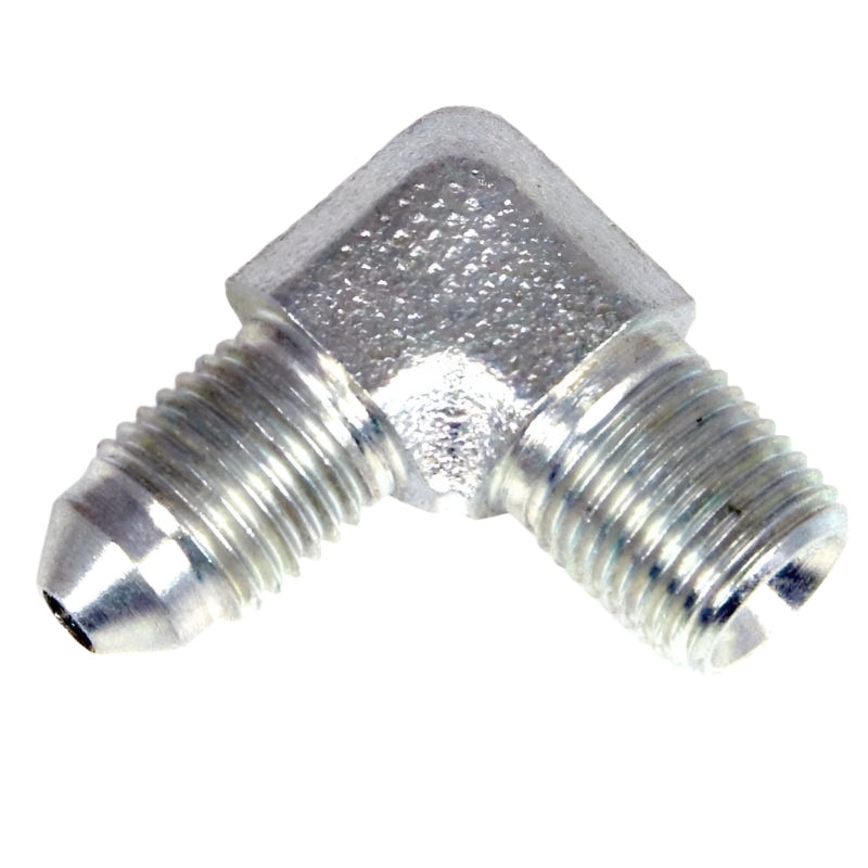 3/8" UNF Male to 1/8" NPT Male 90 Union