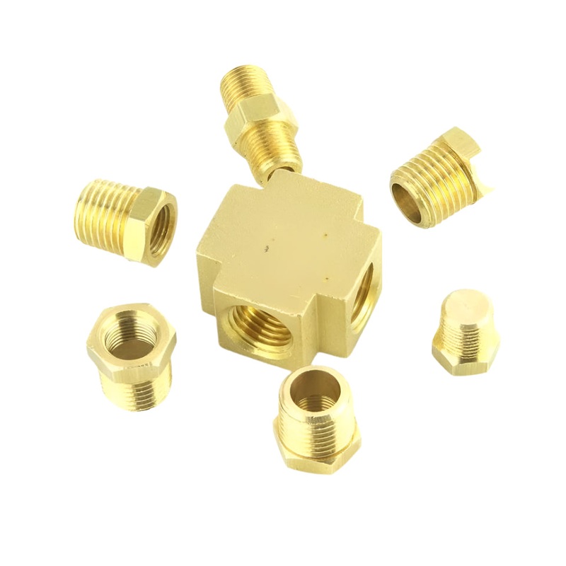 4 Way Brass Thread Adapter