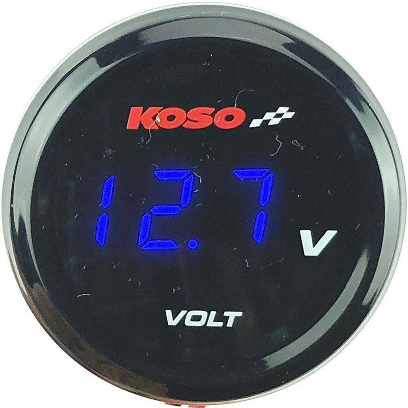 40mm Blue LED Volt Gauge