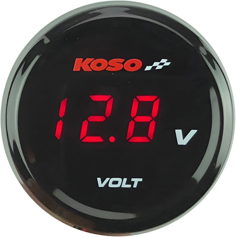40mm Red LED Volt Gauge
