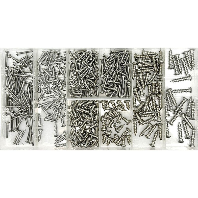 410 Piece Stainless Self Tapping Pozi Pack